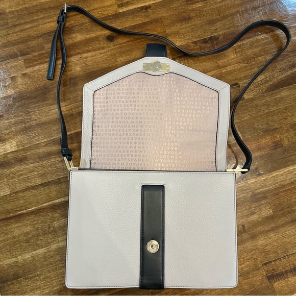 kate spade Parchment Drive Josephine Crossbody (Taupe/Black) - Picture 2 of 10